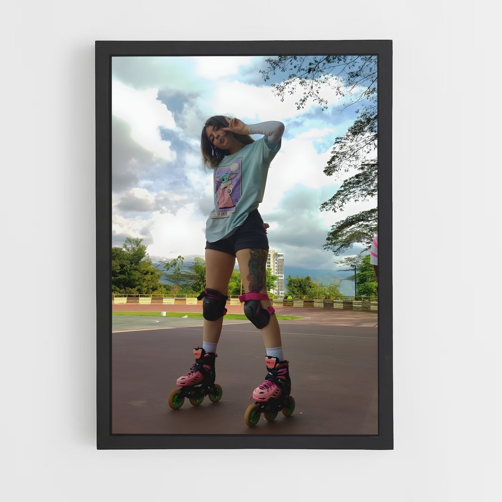 Poster Ride & Glide – affiche Roller (vue 2)